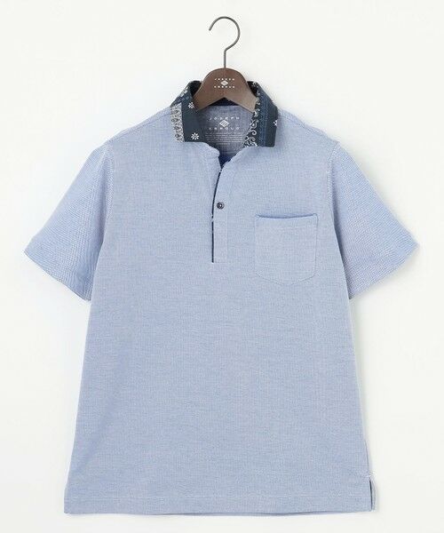 JOSEPH ABBOUD / ジョセフ アブード ポロシャツ | 【キングサイズ・愛されて20年！オーガニックコットン使用】 バンダナプリント ダディ ポロシャツ | 詳細9