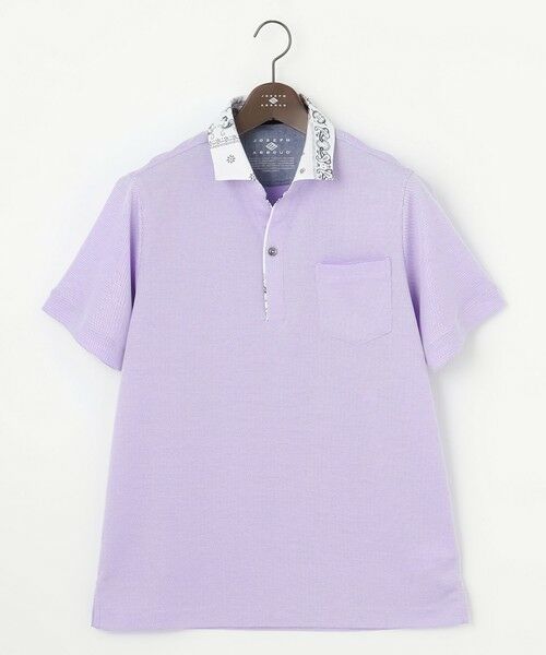 JOSEPH ABBOUD / ジョセフ アブード ポロシャツ | 【キングサイズ・愛されて20年！オーガニックコットン使用】 バンダナプリント ダディ ポロシャツ | 詳細12