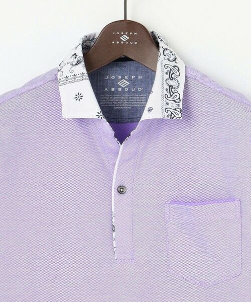 JOSEPH ABBOUD / ジョセフ アブード ポロシャツ | 【キングサイズ・愛されて20年！オーガニックコットン使用】 バンダナプリント ダディ ポロシャツ | 詳細14