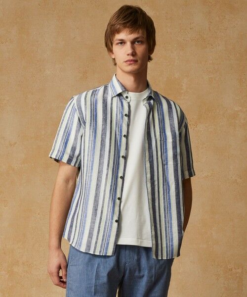 JOSEPH ABBOUD / ジョセフ アブード カットソー | 【和紙ニット/日本素材・縫製/ 軽量/通気性/速乾性】和紙フライス Tシャツ | 詳細5