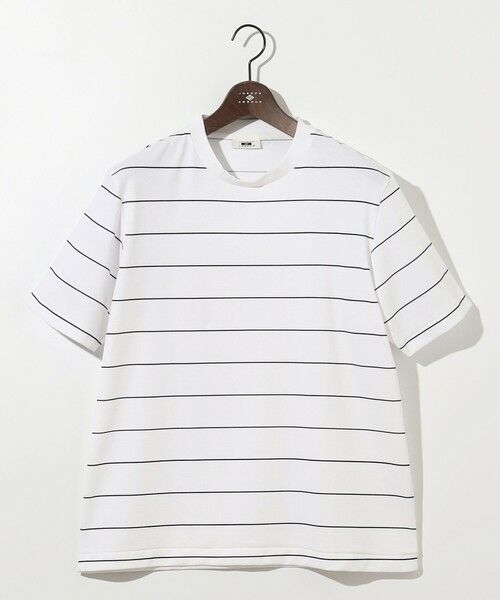 JOSEPH ABBOUD / ジョセフ アブード カットソー | 【和紙ニット/日本素材・縫製/ 軽量/通気性/速乾性】和紙フライスボーダー Tシャツ | 詳細5