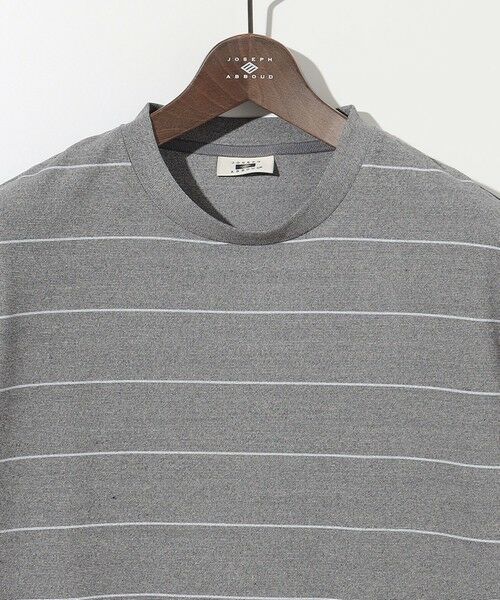 JOSEPH ABBOUD / ジョセフ アブード カットソー | 【和紙ニット/日本素材・縫製/ 軽量/通気性/速乾性】和紙フライスボーダー Tシャツ | 詳細10