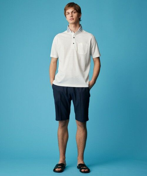 JOSEPH ABBOUD / ジョセフ アブード ポロシャツ | 【リネン素材/吸水速乾/日本素材】リネンハニカム ダディ ポロシャツ | 詳細7