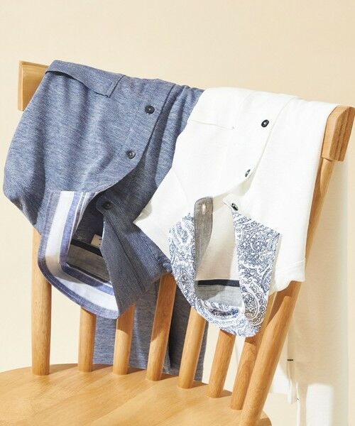 JOSEPH ABBOUD / ジョセフ アブード ポロシャツ | 【リネン素材/吸水速乾/日本素材】リネンハニカム ダディ ポロシャツ | 詳細2