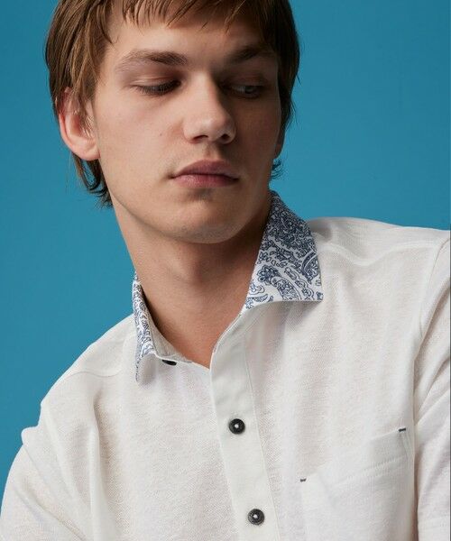 JOSEPH ABBOUD / ジョセフ アブード ポロシャツ | 【リネン素材/吸水速乾/日本素材】リネンハニカム ダディ ポロシャツ | 詳細3