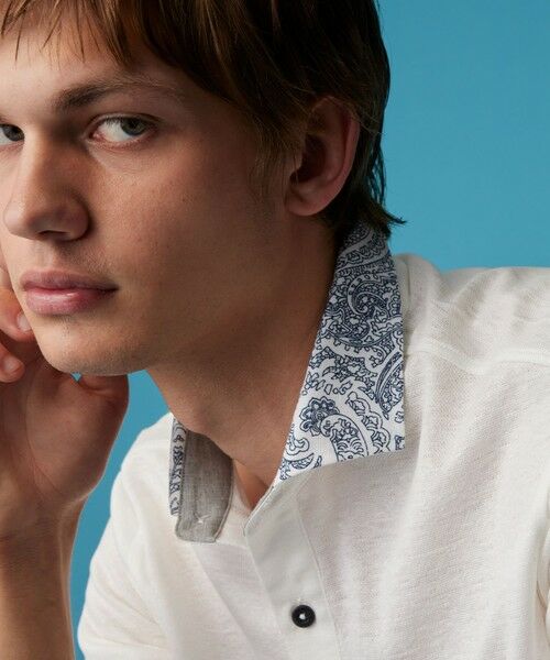 JOSEPH ABBOUD / ジョセフ アブード ポロシャツ | 【リネン素材/吸水速乾/日本素材】リネンハニカム ダディ ポロシャツ | 詳細4