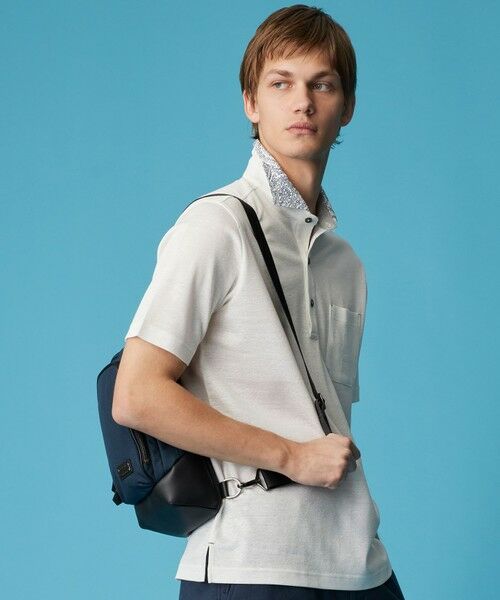 JOSEPH ABBOUD / ジョセフ アブード ポロシャツ | 【リネン素材/吸水速乾/日本素材】リネンハニカム ダディ ポロシャツ | 詳細5