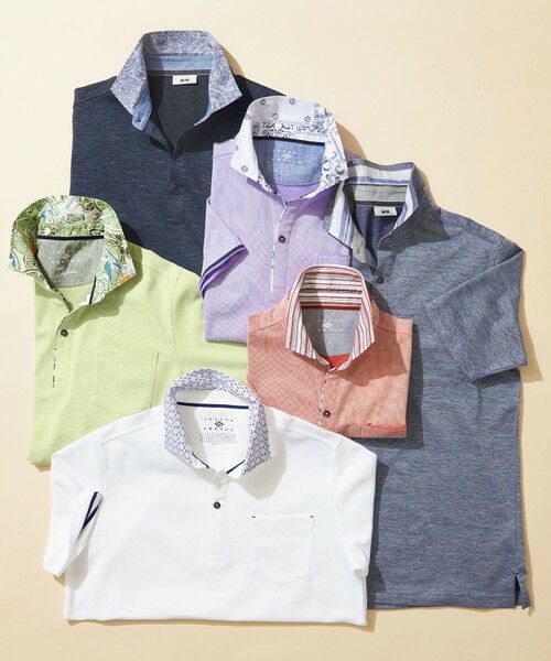 JOSEPH ABBOUD / ジョセフ アブード ポロシャツ | 【リネン素材/吸水速乾/日本素材】リネンハニカム ダディ ポロシャツ | 詳細11