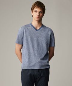 JOSEPH ABBOUD / ジョセフ アブード カットソー | 【リネン素材/吸水速乾/日本素材】リネンハニカム Vネック Tシャツ