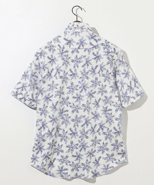 JOSEPH ABBOUD / ジョセフ アブード シャツ・ブラウス | 【吸水速乾/ストレッチ/ノルマンディーリネン】リネンハニカム プリントジャージー シャツ | 詳細7