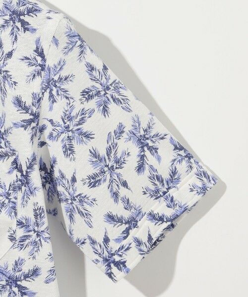 JOSEPH ABBOUD / ジョセフ アブード シャツ・ブラウス | 【吸水速乾/ストレッチ/ノルマンディーリネン】リネンハニカム プリントジャージー シャツ | 詳細9