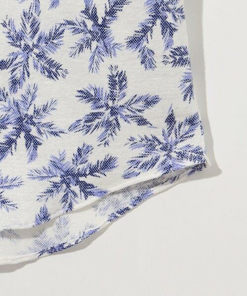 JOSEPH ABBOUD / ジョセフ アブード シャツ・ブラウス | 【吸水速乾/ストレッチ/ノルマンディーリネン】リネンハニカム プリントジャージー シャツ | 詳細10