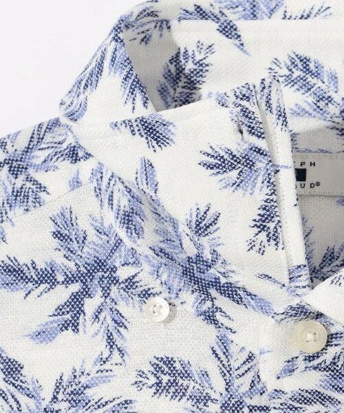 JOSEPH ABBOUD / ジョセフ アブード シャツ・ブラウス | 【吸水速乾/ストレッチ/ノルマンディーリネン】リネンハニカム プリントジャージー シャツ | 詳細12