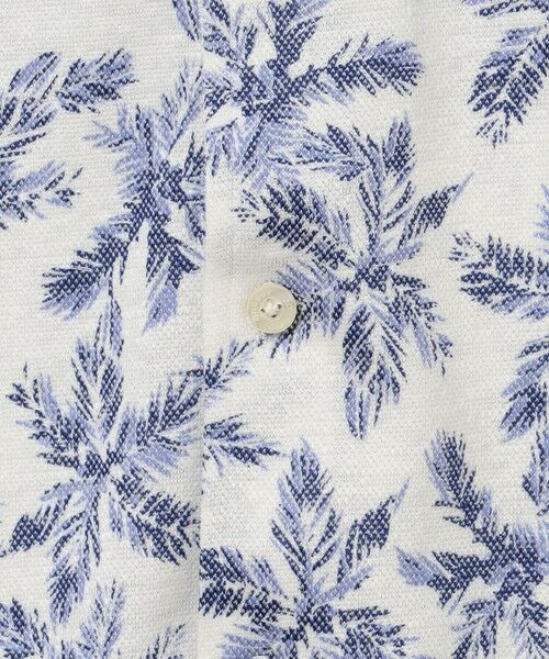 JOSEPH ABBOUD / ジョセフ アブード シャツ・ブラウス | 【吸水速乾/ストレッチ/ノルマンディーリネン】リネンハニカム プリントジャージー シャツ | 詳細13