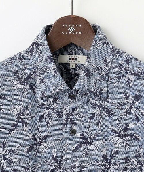 JOSEPH ABBOUD / ジョセフ アブード シャツ・ブラウス | 【吸水速乾/ストレッチ/ノルマンディーリネン】リネンハニカム プリントジャージー シャツ | 詳細16
