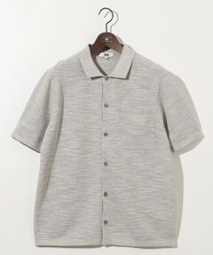 JOSEPH ABBOUD / ジョセフ アブード カーディガン・ボレロ | 【キングサイズ・イタリア糸使用/軽い/洗える/サスティナブル】スラブギマ ニット シャツ