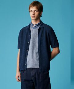 JOSEPH ABBOUD / ジョセフ アブード カーディガン・ボレロ | 【キングサイズ・イタリア糸使用/軽い/洗える/サスティナブル】スラブギマ ニット シャツ