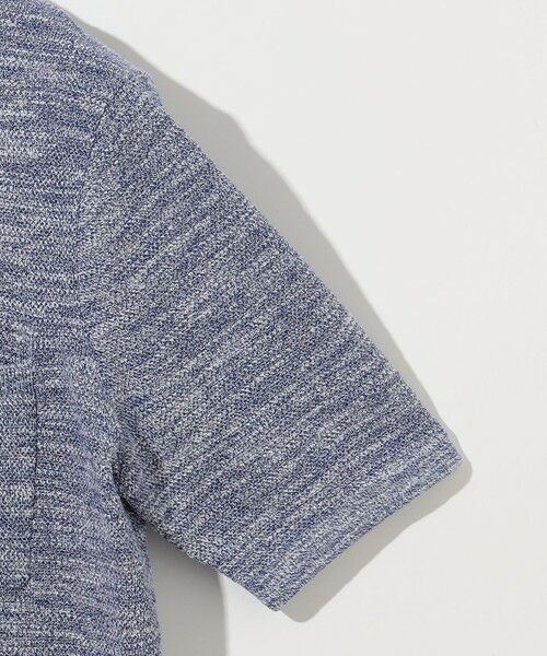 JOSEPH ABBOUD / ジョセフ アブード カーディガン・ボレロ | 【キングサイズ・イタリア糸使用/軽い/洗える/サスティナブル】スラブギマ ニット シャツ | 詳細4