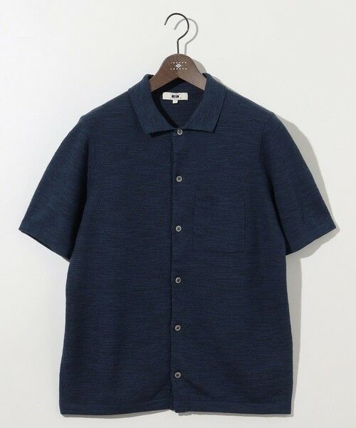 JOSEPH ABBOUD / ジョセフ アブード カーディガン・ボレロ | 【キングサイズ・イタリア糸使用/軽い/洗える/サスティナブル】スラブギマ ニット シャツ | 詳細12