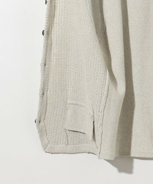 JOSEPH ABBOUD / ジョセフ アブード ベスト | 【キングサイズ・和紙使用エコ素材/日本素材/軽量/通気性/速乾性】和紙ムリネ ニット ベスト | 詳細11