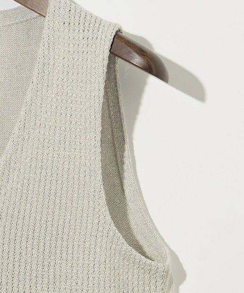 JOSEPH ABBOUD / ジョセフ アブード ベスト | 【キングサイズ・和紙使用エコ素材/日本素材/軽量/通気性/速乾性】和紙ムリネ ニット ベスト | 詳細7