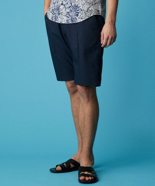 JOSEPH ABBOUD / ジョセフ アブード その他パンツ | 【キングサイズ・ウエストも伸びる/清涼/ストレッチ】ストレッチリネンシャンブレーショートパンツ | 詳細5