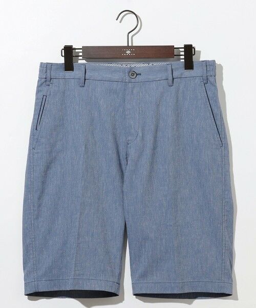 JOSEPH ABBOUD / ジョセフ アブード その他パンツ | 【キングサイズ・ウエストも伸びる/清涼/ストレッチ】ストレッチリネンシャンブレーショートパンツ | 詳細13