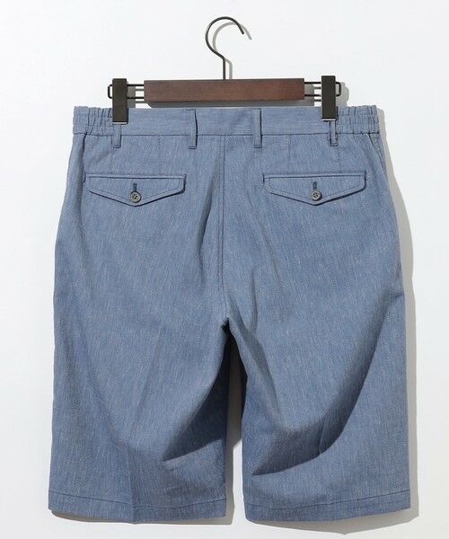 JOSEPH ABBOUD / ジョセフ アブード その他パンツ | 【キングサイズ・ウエストも伸びる/清涼/ストレッチ】ストレッチリネンシャンブレーショートパンツ | 詳細14