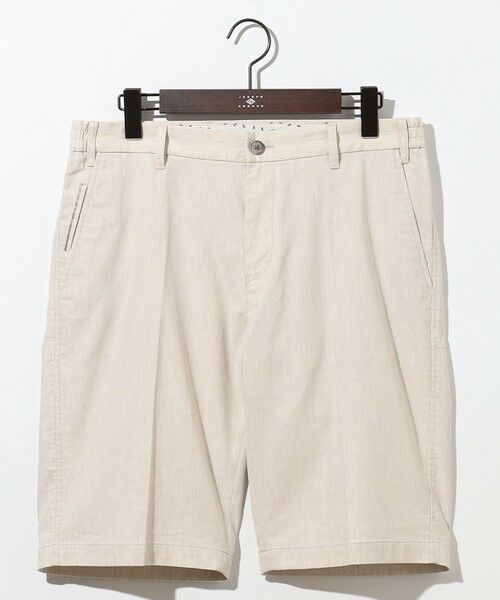 JOSEPH ABBOUD / ジョセフ アブード その他パンツ | 【キングサイズ・ウエストも伸びる/清涼/ストレッチ】ストレッチリネンシャンブレーショートパンツ | 詳細28