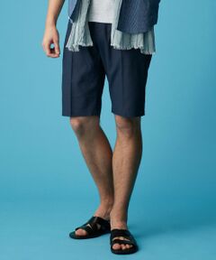 JOSEPH ABBOUD / ジョセフ アブード その他パンツ | 【ウエストも伸びる/清涼/ストレッチ】ストレッチリネンシャンブレーショートパンツ