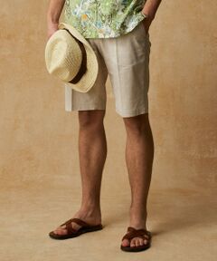 JOSEPH ABBOUD / ジョセフ アブード その他パンツ | 【ウエストも伸びる/清涼/ストレッチ】ストレッチリネンシャンブレーショートパンツ