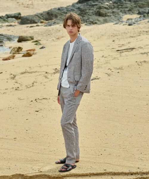 JOSEPH ABBOUD / ジョセフ アブード スラックス・ドレスパンツ | 清涼感【キングサイズ・ウエストも伸びる!/弱撥水/イージーケア/軽量/ストレッチ】クールピケ パンツ | 詳細2