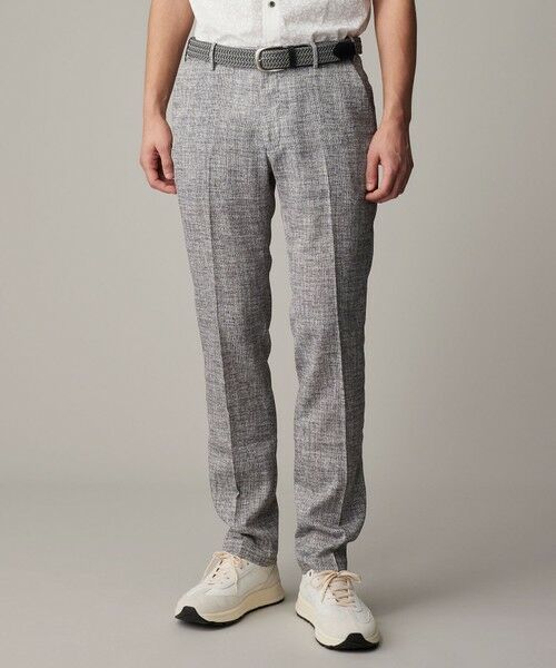 JOSEPH ABBOUD/ジョセフ アブード 清涼感【キングサイズ・ウエストも伸びる!/弱撥水/イージーケア/軽量/ストレッチ】クールピケ パンツ ライトグレー系 110