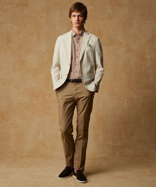 JOSEPH ABBOUD / ジョセフ アブード その他パンツ | 【ウエストも伸びる!/ストレッチ/軽量/Eco撥水】マイクロピケストレッチ パンツ | 詳細4