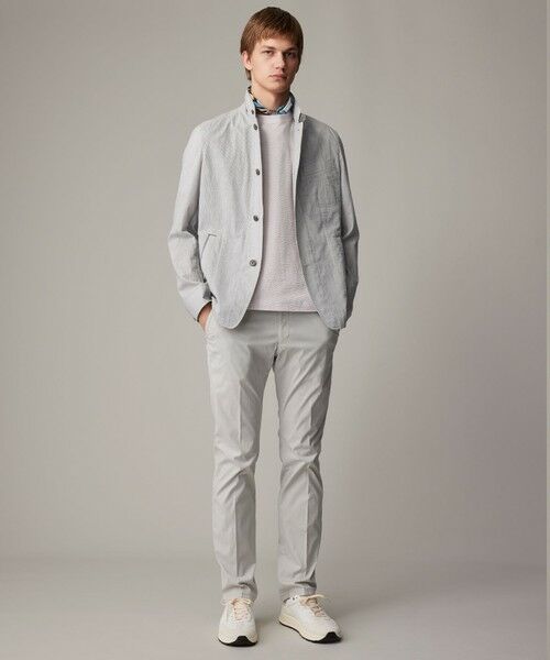 JOSEPH ABBOUD / ジョセフ アブード その他パンツ | 【ウエストも伸びる!/ストレッチ/軽量/Eco撥水】マイクロピケストレッチ パンツ | 詳細30