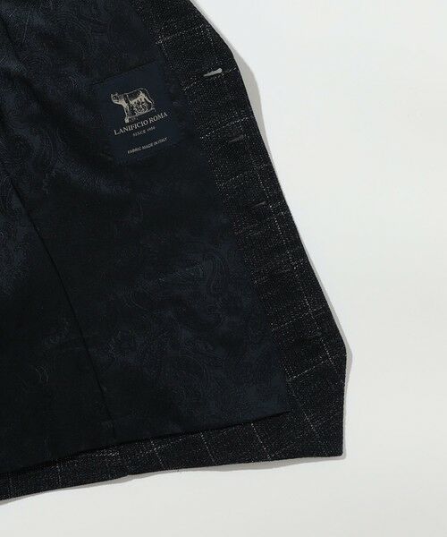 JOSEPH ABBOUD / ジョセフ アブード ベスト | 【イタリア素材/軽量/ストレッチ】サマーツィードジャージーチェック プリント ベスト | 詳細11