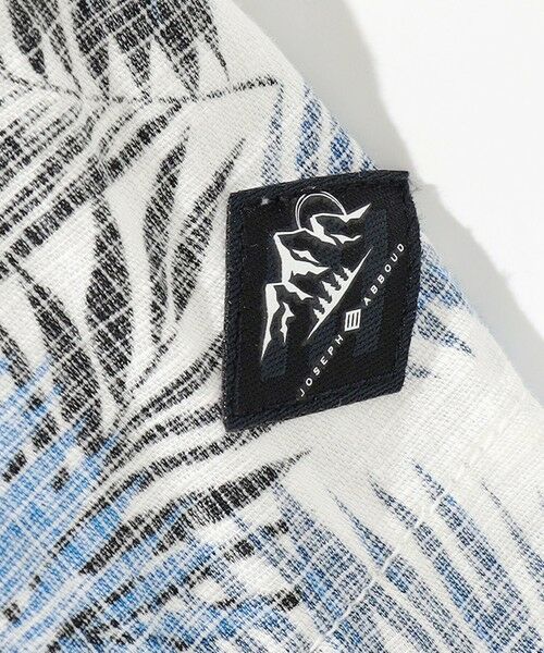 JOSEPH ABBOUD / ジョセフ アブード シャツ・ブラウス | 【通気性・腰ポケット付き】ジャングルリーフプリント 半袖シャツ | 詳細6