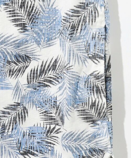 JOSEPH ABBOUD / ジョセフ アブード シャツ・ブラウス | 【通気性・腰ポケット付き】ジャングルリーフプリント 半袖シャツ | 詳細8
