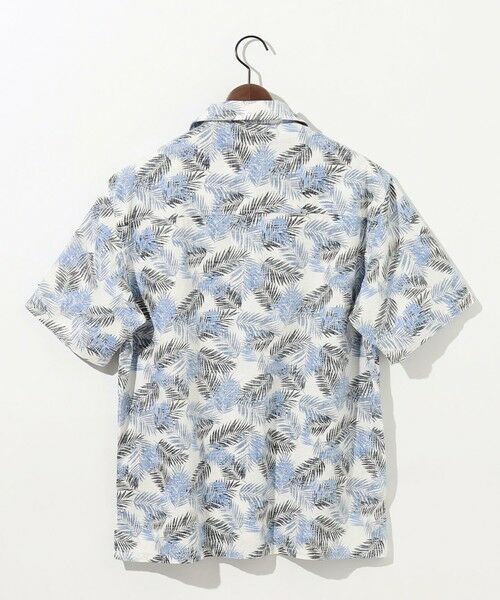 JOSEPH ABBOUD / ジョセフ アブード シャツ・ブラウス | 【通気性・腰ポケット付き】ジャングルリーフプリント 半袖シャツ | 詳細1
