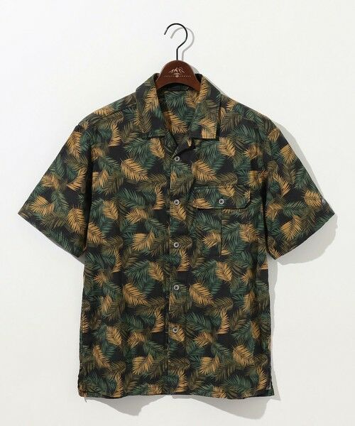 JOSEPH ABBOUD / ジョセフ アブード シャツ・ブラウス | 【通気性・腰ポケット付き】ジャングルリーフプリント 半袖シャツ | 詳細12