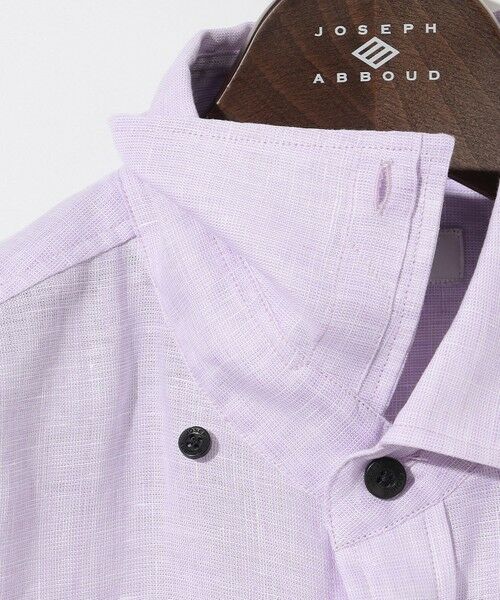 JOSEPH ABBOUD / ジョセフ アブード シャツ・ブラウス | 【キングサイズ・麻100％・軽い・涼しい】 モイスチャーリネン半袖 シャツ | 詳細8