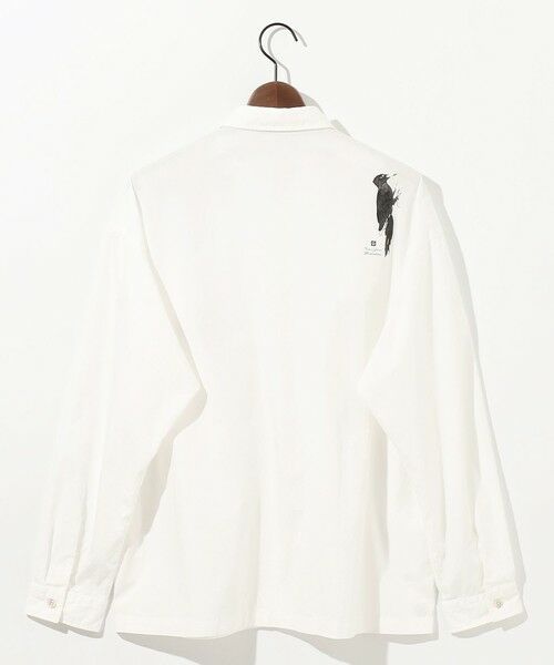 JOSEPH ABBOUD/ジョセフ アブード 【テーム・ヤルヴィモチーフ】デザイン シャツ アイボリー系 2レディースシルエット