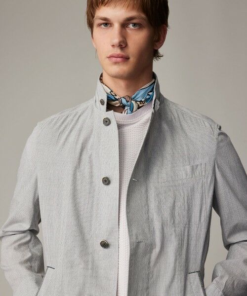JOSEPH ABBOUD / ジョセフ アブード ブルゾン | 夏ブルゾン【JAPANファブリック/清涼/軽量】ダブルワッシャーストレッチ ブルゾン | 詳細4