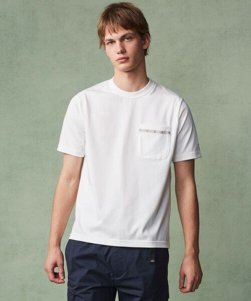 JOSEPH ABBOUD / ジョセフ アブード カットソー | 【MADE IN JAPAN/吸水速乾/男女兼用】プレーティング天竺アウトドア Tシャツ | 詳細1