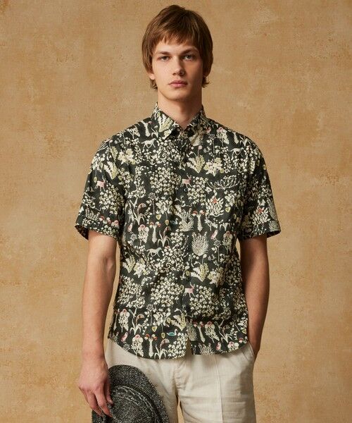JOSEPH ABBOUD / ジョセフ アブード シャツ・ブラウス | 【キングサイズ・新作・英国・リバティ社】リバティタナローンプリント 半袖シャツ | 詳細2