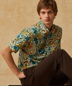 JOSEPH ABBOUD / ジョセフ アブード シャツ・ブラウス | 【キングサイズ・リバティ】シェラトンジャージープリント 半袖シャツ