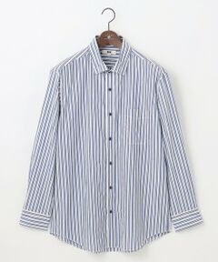 JOSEPH ABBOUD / ジョセフ アブード シャツ・ブラウス | 【キングサイズ・シルク×綿ブレンド】シルクコットンストライプ シャツ