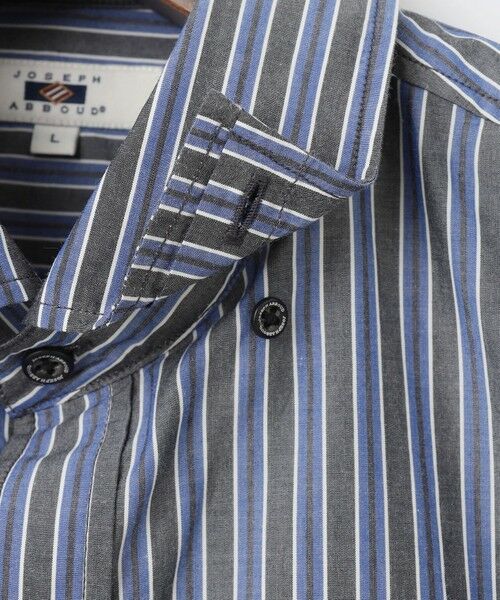 JOSEPH ABBOUD / ジョセフ アブード シャツ・ブラウス | 【キングサイズ・シルク×綿ブレンド】シルクコットンストライプ シャツ | 詳細10