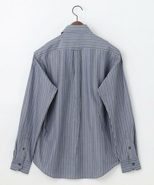 JOSEPH ABBOUD / ジョセフ アブード シャツ・ブラウス | 【キングサイズ・シルク×綿ブレンド】シルクコットンストライプ シャツ | 詳細5