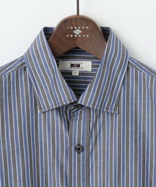 JOSEPH ABBOUD / ジョセフ アブード シャツ・ブラウス | 【キングサイズ・シルク×綿ブレンド】シルクコットンストライプ シャツ | 詳細6